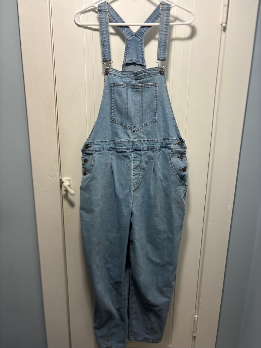 Light Blue Denim women’s Overalls